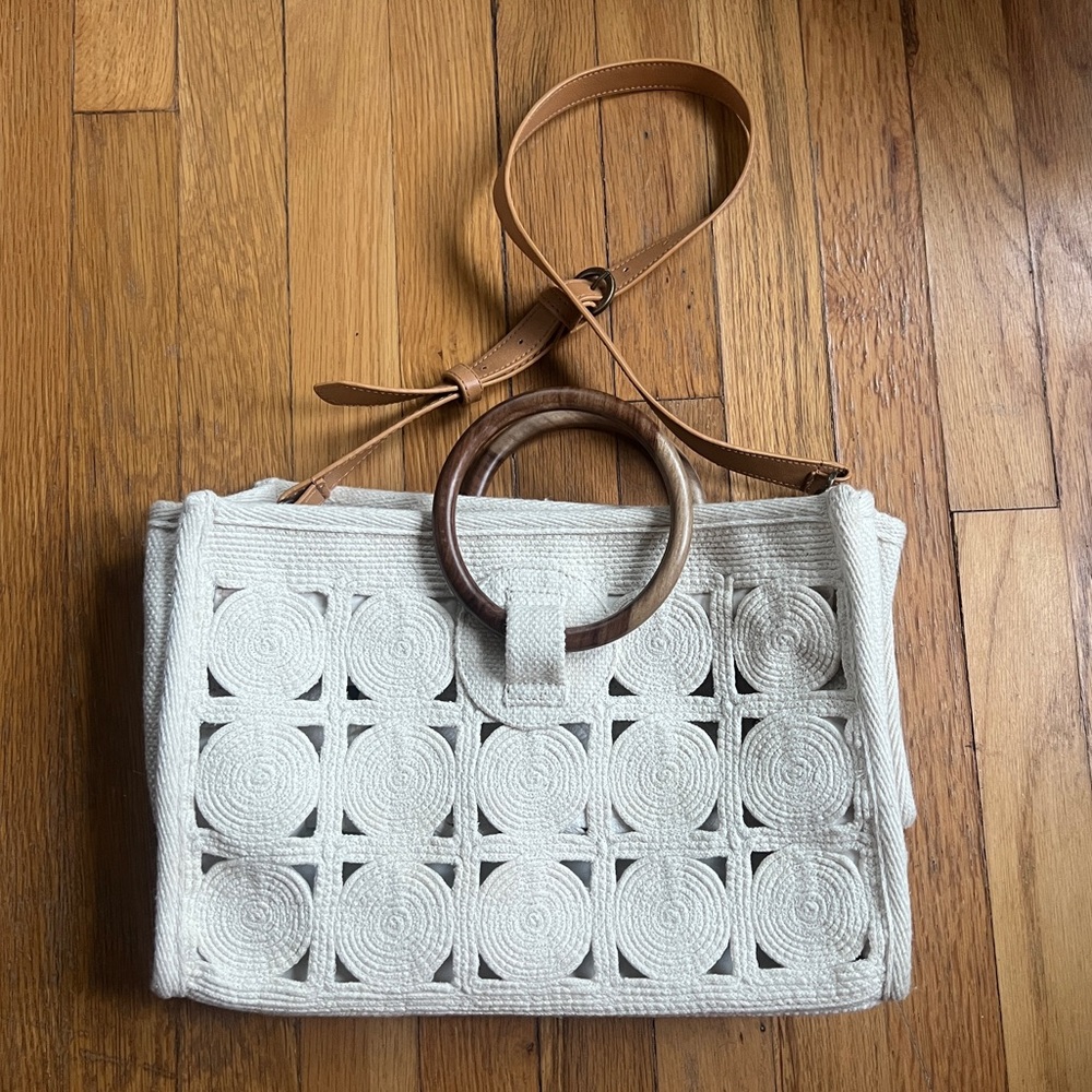 Universal Thread Cream and Tan Shoulder Bag